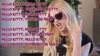 Avril Lavigne  Hello Kitty HQHD lyrics  Hungarian translation [upl. by Noved]