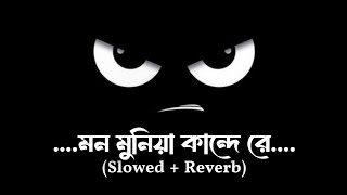 মন মুনিয়া কান্দে রে I Mon Monia Kandhe Re I Slowed  Reverb I Bangla Sad Song I [upl. by Rowney708]