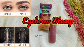 Perfect Eyebrow in 10 seconds  Instant Grey Hair Coverage in 10 sec  How to use Eyebrow Stamp Kit [upl. by Ynar]