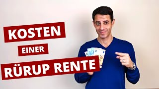 Kostenübersicht Rürup Rente [upl. by Eresed]