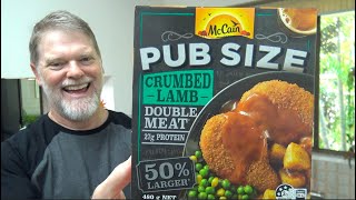 McCain Pub Size Crumbed Lamb Double Meat Taste Test [upl. by Learrsi]