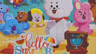 BT21 Hello Summer  Puzzle  Puzzle Games  Toddler Education [upl. by Soelch]