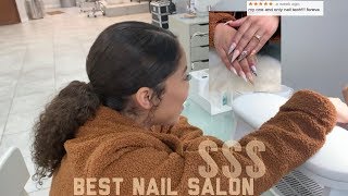 GOING TO THE BEST RATED NAIL SALON IN NYC 5 STARS [upl. by Kolosick]