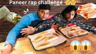 Paneer wrap roll eating challenge 😱😱😮😮 trending trend trendingvideo challenge youtubevideo [upl. by Pettit]