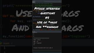 Python interview questions5 ytshorts shorts trending viralvideo trendingshorts python [upl. by Lancelle446]