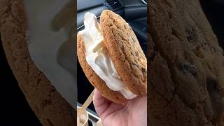 MUST TRY Costco Hack 🍪🍦 Double Chocolate Chunk Cookie Ice Cream Sandwich [upl. by Qahsi]