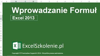 Wprowadzanie Formuł  Kurs Excel Podstawy [upl. by Haneen]