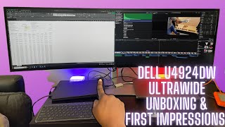 Unboxing Dells NEWEST 49quot Ultrawide Monitor  The Perfect Productivity Monitor [upl. by Arahd382]