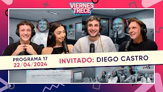 JULI CASTRO RECIBE A PAPÁ DIEGO EN ViernesTrece 😍🥰 PROGRAMA 17 DEL 220424 [upl. by Adnama]