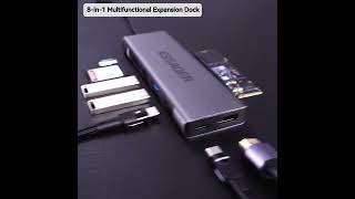 Essager 8in1 USB Hub With Disk Storage Function USB Typec to HDMICompatible Laptop Dock Station [upl. by Nnaul242]