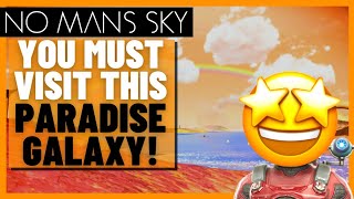 How to get to THE PARADISE GALAXY Eissentam VERY QUICKLY  No Mans Sky Beginner Guide [upl. by Zebada]