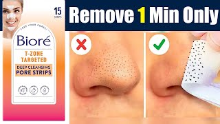 Bioré TZone Blackhead Remover Deep Cleansing Pore Strips Review Benefit Price Side Effects [upl. by Korie]