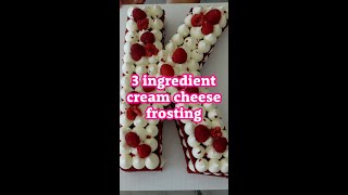 Nonrunny pipeable and quick cream cheese frosting [upl. by Lledyr239]