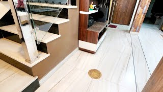 Home white marble flooring and staircase design with price [upl. by Eltotsira]