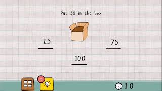 Logic Master 1  Mind Twist Level 116 Solution  Put 50 in the box [upl. by Yankee]