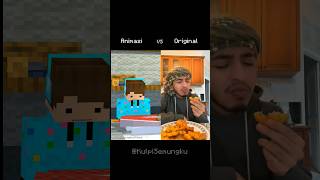 Animasi VS Original Momen Kocak Ketika Ikannya Kurang Asin animasi minecraft indonesia [upl. by Bertram290]