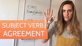 Subject Verb Agreement  English Grammar Course ESL Class [upl. by Winer]