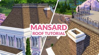 Sims 4 Building Tutorial  Roofing Mansard Roof with Dormer [upl. by Araeic870]