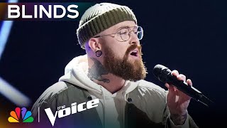 Jamison Puckett Takes His Chance with His Cover of quotFaithfullyquot  The Voice Blind Auditions  NBC [upl. by Sirama]