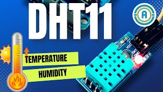 How to Use the DHT11 Temperature Sensor with Arduino  Display Temp amp Humidity on Serial Monitor [upl. by Tillfourd]