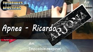 Como tocar Apnea  Ricardo Arjona en guitarra acustica [upl. by Emad160]