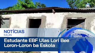 Estudante EBF Ulas Oecusse Lori Bee Husi Uma ba Eskola Hodi Utiliza ba Sanitasaun [upl. by Assilem514]