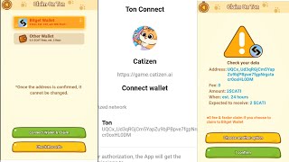 Catizen Airdrop Claim  Withdraw CATI token to Tonkeeper and Bitget [upl. by Stimson752]