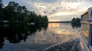 Boating Fish Creek Ponds and Upper Saranac Lake NY July 2022 [upl. by Arreip281]