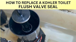 HOW TO REPLACE A KOHLER TOILET FLUSH VALVE SEAL [upl. by Samantha]