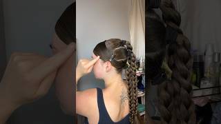 Beginner braiding hairstyle fyp explore hairstyle hairtutorial braids easyhairstyle hair [upl. by Irish161]