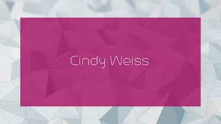 Cindy Weiss  appearance [upl. by Silvano]