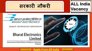 BEL Recruitment 2024  BEL Trainee Engineer Project Engineer Vacancy 2024  BE BTech BSc Jobs [upl. by Curr]