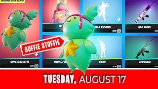 NEW GUFFIE STUFFIE Back Bling amp HEXWAVE Wrap is back after 739 days  August 17 Item Shop [upl. by Aiveneg]