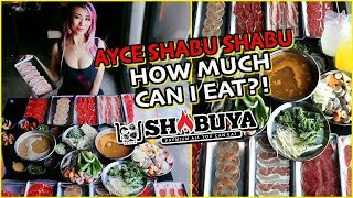 HOW MUCH SHABU SHABU CAN I EAT AYCE in Shabuya  Concord CA RainaisCrazy [upl. by Mab]