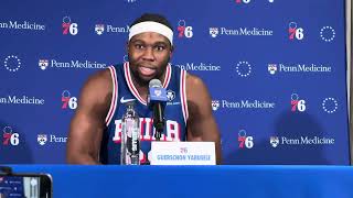 Guerschon Yabusele Media Day 202425  09302024 [upl. by Renell]