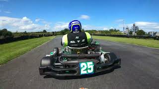 Hooton Park Indikart Round 6 09072023 Senior Rotax 177 Heat 1 [upl. by Eissen]