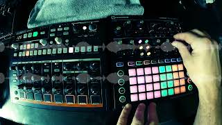 Drumbrute Impact  Circuit Mono Station  Live techno Jam [upl. by Bidget471]