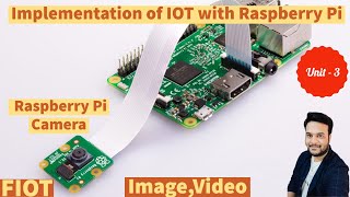 IOT with Raspberry pi  Raspberry pi camera image and video  FIOT  JNTUH  CSE [upl. by Adyam]