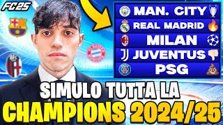 HO SIMULATO LA NUOVA CHAMPIONS LEAGUE 202425 con LE ROSE UFFICIALI di FC 25 [upl. by Crowell]