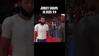 Jersey Swaps in NBA 2K25 🔥 [upl. by Aleacem308]