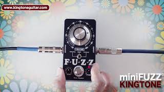 miniFUZZ Germanium Fuzz Pedal Demo with bias light [upl. by Ennovyhc]