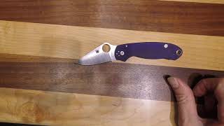 Spyderco Para 3 Dark Blue G10 CPM S110V Steel Compression Lock [upl. by Sedicla267]