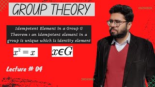 4idempotent element in a group Group Theory [upl. by Eillit]