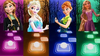 Disney Princesses Songs on YouTube  Let It Go Vs Anna Vs Into The Unknown Vs Rapunzel Who is Best [upl. by Alyce724]