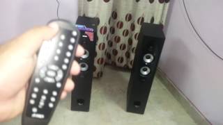 How to connect Wireless MIC of FampD T60X multimedia Tower speaker  HINDI [upl. by Armbruster]