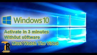 Windows 10 activate without any software in 3 minutes [upl. by Vinson]