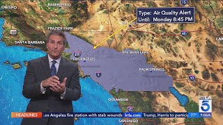 Air quality dangerous for many in Southern California [upl. by Suixela]