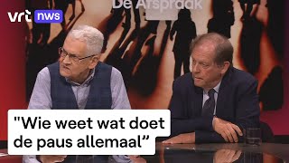 Rik Devillé en Rik Torfs blikken vooruit op het bezoek van de paus [upl. by Christi]