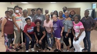 LINE DANCE CLASS AT PLATOU COMMUNITY CENTER  52622 [upl. by Novak]