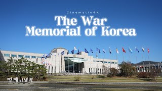 THE WAR MEMORIAL OF KOREA Heartbreaking history of South Korea  Cinematic 4K Timelapse [upl. by Anasor]